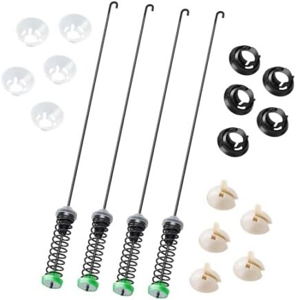 W11130362 Washer Suspension Rods Kit for Whirlpool, Maytag, Kenmore Washers – Fits WTW4816FW2, WTW5000DW3, MVWX655DW1, MVWC565FW1 – Replaces W10594080, W10735786, W10748956, W10780040 Suspension Rod