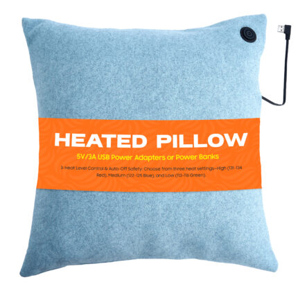 Microwavable Electric Heated Pillow for Lumbar Support - Winter Heated Lumbar Pillow Warm Back Cushion, 5V USB Heated Body Pillow Winter, Heating Pillow for Office Chair